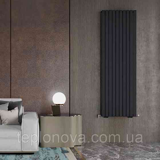 Дизайнерський радіатор 1800/590 (мм) чорний мат IDEALE JOLANDA (бокове підключення) 11 10/1800/590 Чернівці
