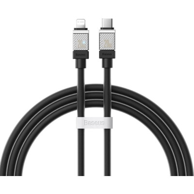 Дата кабель USB-C to Lightning 2.0m CoolPlay Fast Charging 20W black Baseus (CAKW000101) Вінниця - фото 1