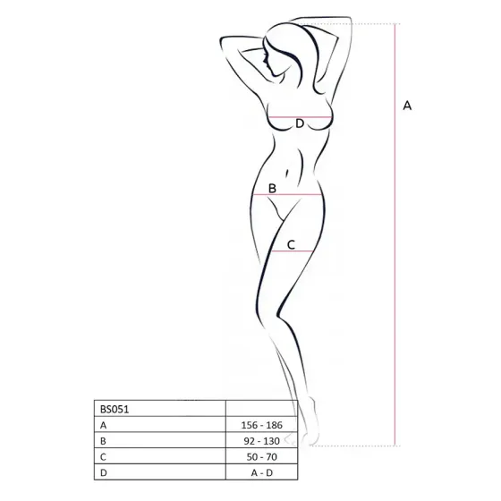 Бодістокінг Passion BS051 red, комбінезон, імітація панчіх і боді Львів