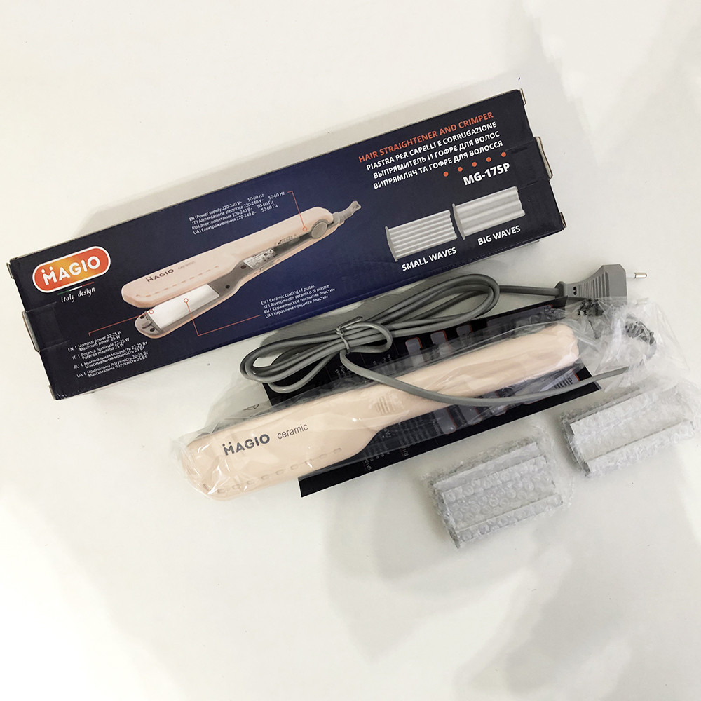 Электрический выпрямитель для гладких волос MAGIO, Плойка-выпрямитель, Гофре плойка утюжок для волос HA-48 Львов - изображение 2