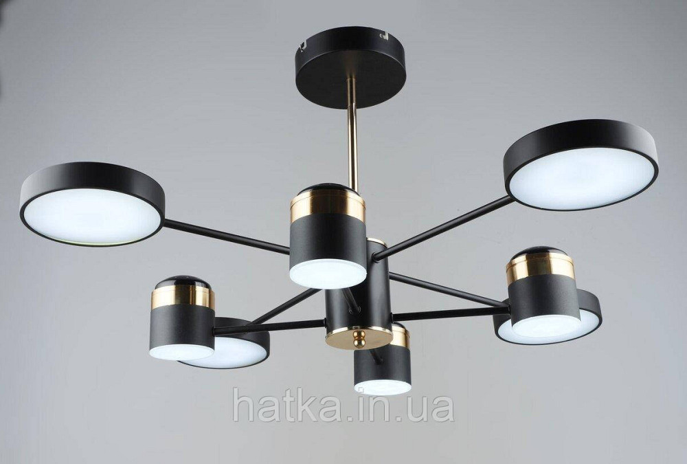 Люстра світлодіодна акрилова Sirius B YH1102/4+4 BK+FGD Київ - фото 1