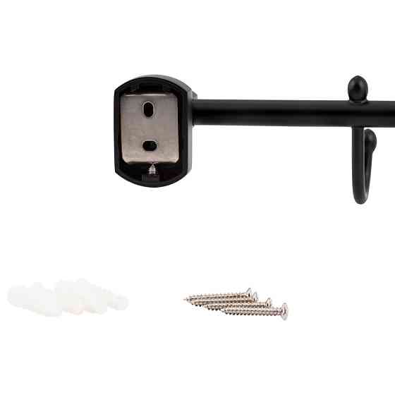 Тримач для рушника Qtap Liberty 3 гачки 365 мм QTLIBBLM1154-3 Black Київ