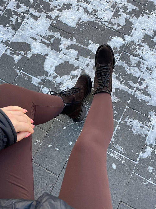 Edan Instruments Женские ботинки EDAN коричневые замша натуральная высота 16 см размер 36-41 (5 Коломыя - изображение 8