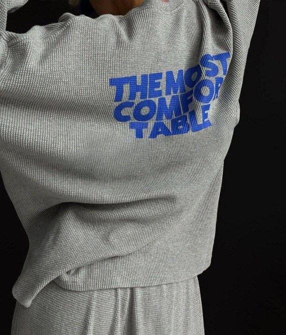 Жіночий стильний прогулянковий костюм двійка трикотаж вафелька Одеса - фото 4