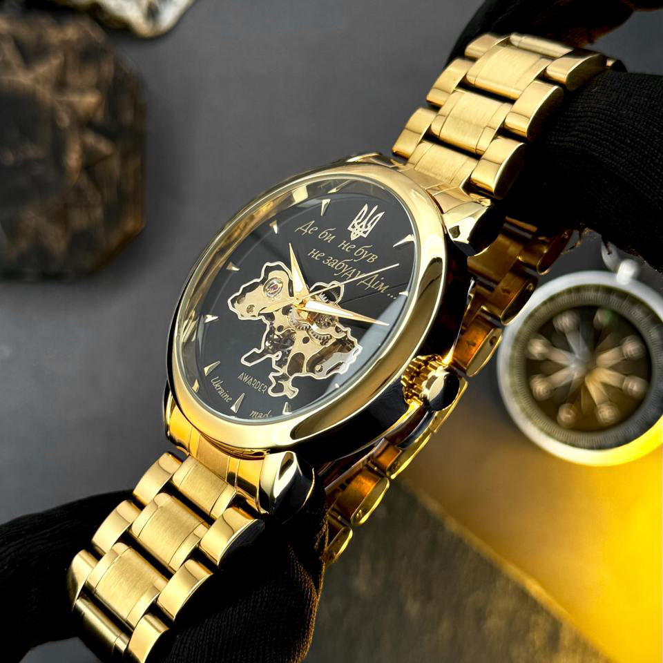 Awarder 022-3D Не Забуду Дім Gold-Black Steel Київ - фото 4