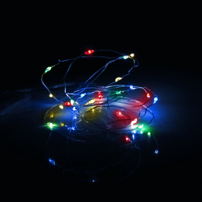 Гірлянда YES! Fun Нитка на мідному дроті 20 LED Різнокольорова 2 м Статична на Батарейках (975022) Вінниця - фото 3