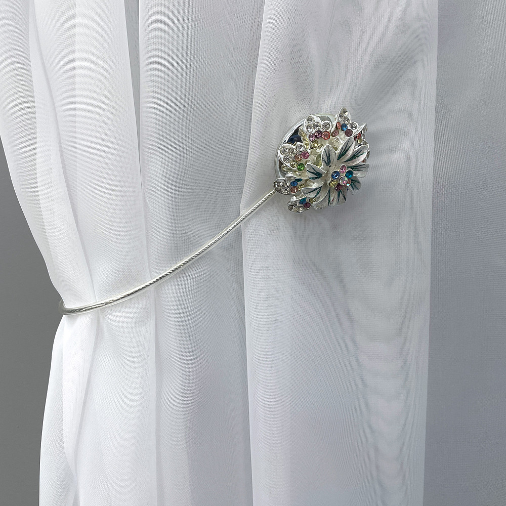 Магніти для штор та гардин "Flowers" набір 2 шт Різнокольоровий (81-218) Київ - фото 3