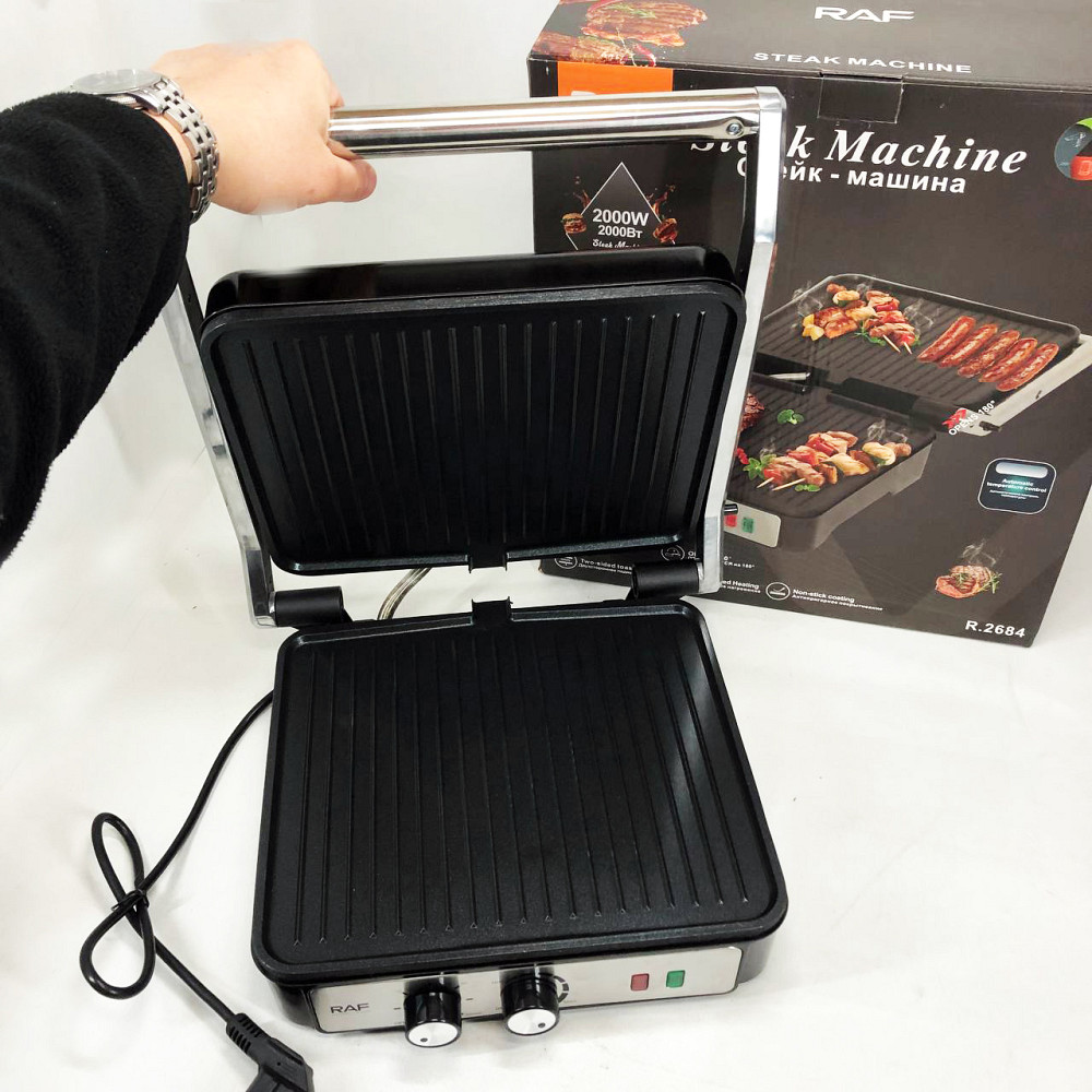 Гриль для стейків для кухні RAF, Гриль апарат електричний Універсальний контактний FA-92 Львів - фото 7