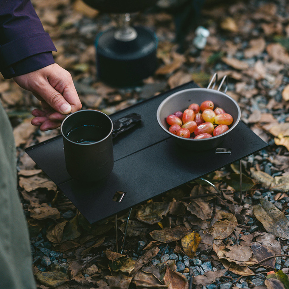 Складаний стіл Naturehike CNK2450JJ024, 31х21 см, алюміній, чорний Київ - фото 5