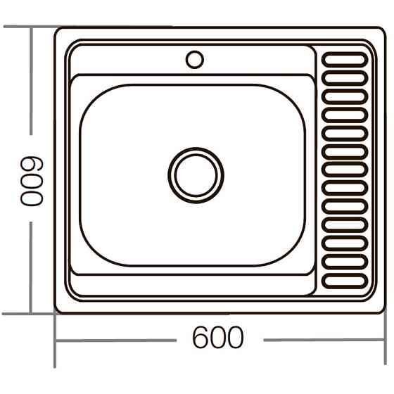Мийка кухонна Zerix Z6060R-06-160E    ( ZM0577 ) 34292 Харьков