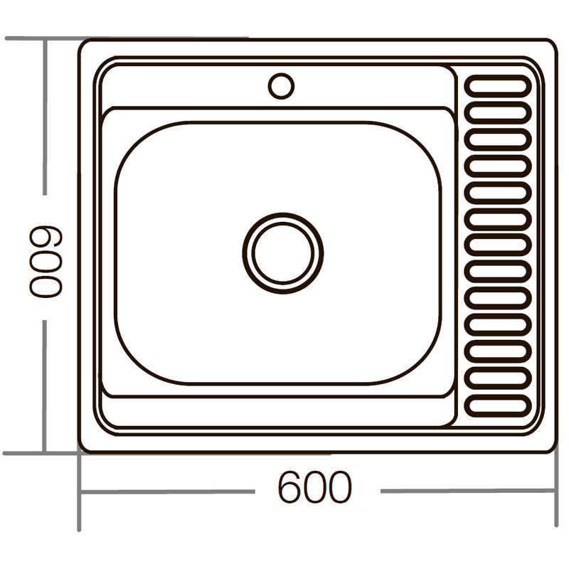 Мийка кухонна Zerix Z6060R-06-160E    ( ZM0577 ) 34292 Харьков - изображение 4