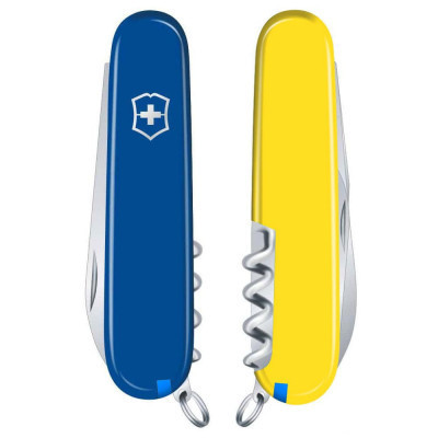 Ніж Victorinox Waiter Ukraine 84 мм Синьо-жовтий (0.3303.2.8) Вінниця - фото 6
