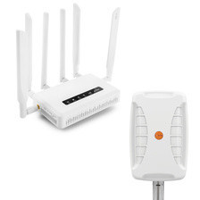 Маршрутизатор  Zestaw Роутер Wi-Fi 6 5G Spitz AX GL-X3000 z Dual-SIM, Multi-WAN, VPN, OpenWrt anteną panelową Poynting Київ - фото 1
