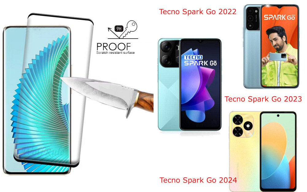 Захисне скло HyperGlass Pro для Tecno Spark Go 2022, Go 2023, Go 2024 – максимальна чутливість та захист Київ - фото 1
