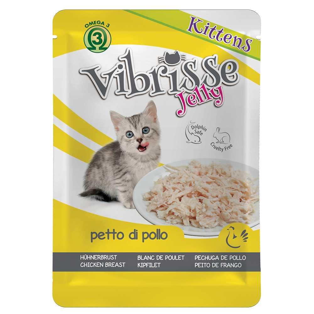 Croci Vibrisse (Кроки Вібрис) вологий корм для кошенят із куряча грудка в желе 70 г х 18 шт 70 г х 18 шт. Запоріжжя - фото 1