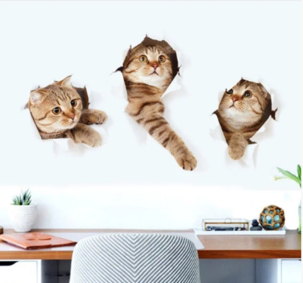 Интерьерная наклейка Котики Киев - изображение 4