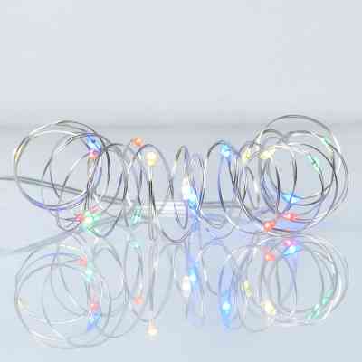 Гірлянда YES! Fun Нитка на мідному дроті 20 LED Різнокольорова 2 м Статична на Батарейках (975022) Вінниця