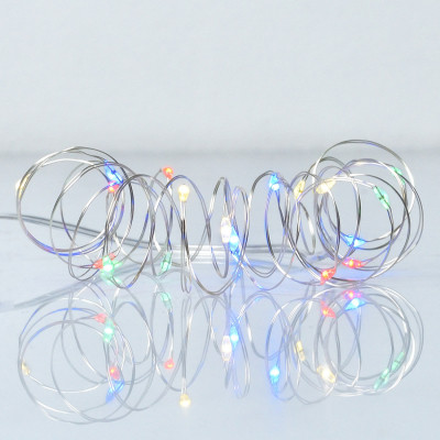 Гірлянда YES! Fun Нитка на мідному дроті 20 LED Різнокольорова 2 м Статична на Батарейках (975022) Вінниця - фото 1