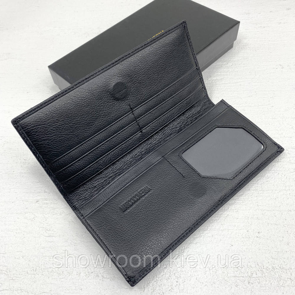 Мужской кожаный бумажник на магните Marco Coverna (msm-8) black Киев - изображение 5