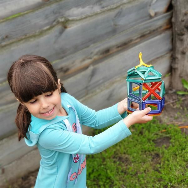 Магнітний конструктор Guidecraft PowerClix Explorer Архітектура, 52 деталі (G9472) Харків - фото 18