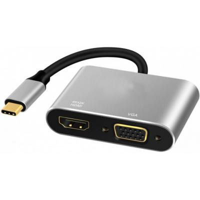 Перехідник Type-C to HDMI / VGA Extradigital (KBV1743) Вінниця - фото 1