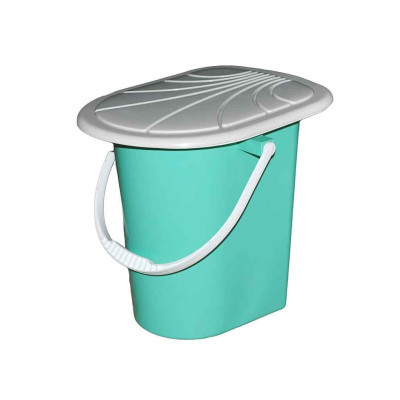 Ведро-туалет Консенсус Бирюзовое 17 л (Консенсус/туал/бірюза) Винница - изображение 1