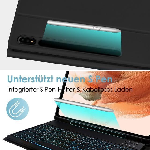 Фирменный чехол-клавиатура для Samsung Galaxy Tab S10+ /S9+ Plus /Tab S9 FE+12.4 дюй SM-X810/SM-X816B/SM-X818U/SM-X616B 2023 Днепр - изображение 4