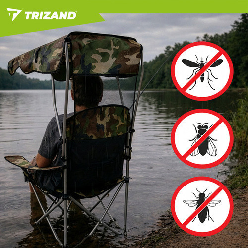 Складне крісло з навісом і москітною сіткою для риболовлі Trizand (27518) Нововолинськ - фото 10