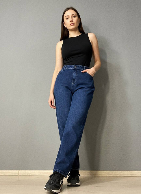 Джинси жіночі Sherocco 3336 Mom Relax супер батал темно-сині, темно-синій, 46, 46, 134 см, 145 см Київ - фото 12