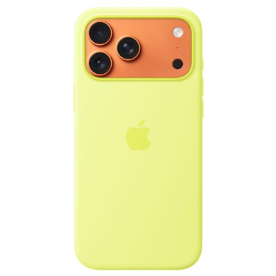 Чехол для мобильного телефона Apple iPhone 17 Pro Max Silicone with MagSafe - Neon Yellow Model A3560 (MGFM4ZM/A) Винница - изображение 4