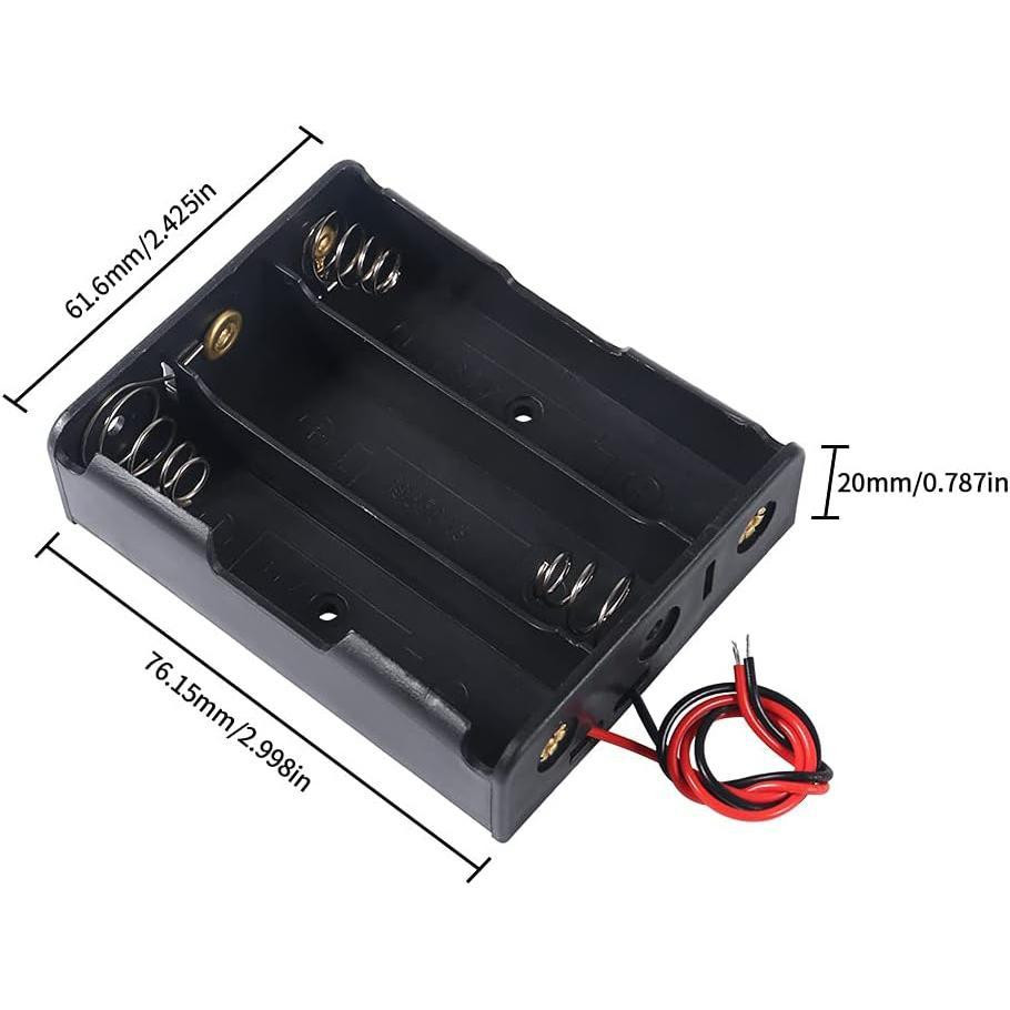 Бокс-кейс для 3 акумуляторів 18650 з виходами для DIY Київ - фото 2