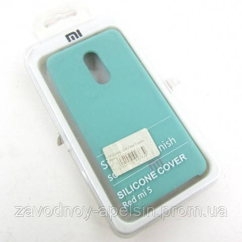 Xiaomi Redmi 5 мятний чохол Silicone Cover mint Одеса - фото 3