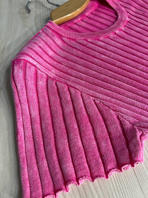 Сукня жіноча Fashion 3042 довга трапеція трикотажна в рубчик, рожевий, one size Київ - фото 3