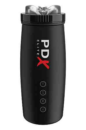 Мастурбатор Pipedream PDX Elite з вібрацією та всмоктуванням, чорний, 22 см Sex Aura Київ