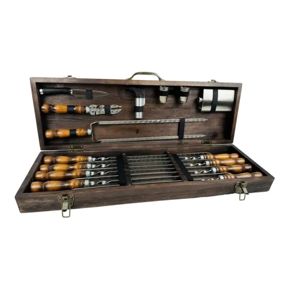 Набори шампурів, Набір шампурів у кейсі "Скіф Класік" Шампури, вертіла Тернопіль