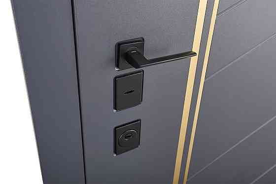 Двери входные, квартирные ABWEHR. Модель 550/551 LORENA Цвет Антрацит Серый / Белый супермат Киев