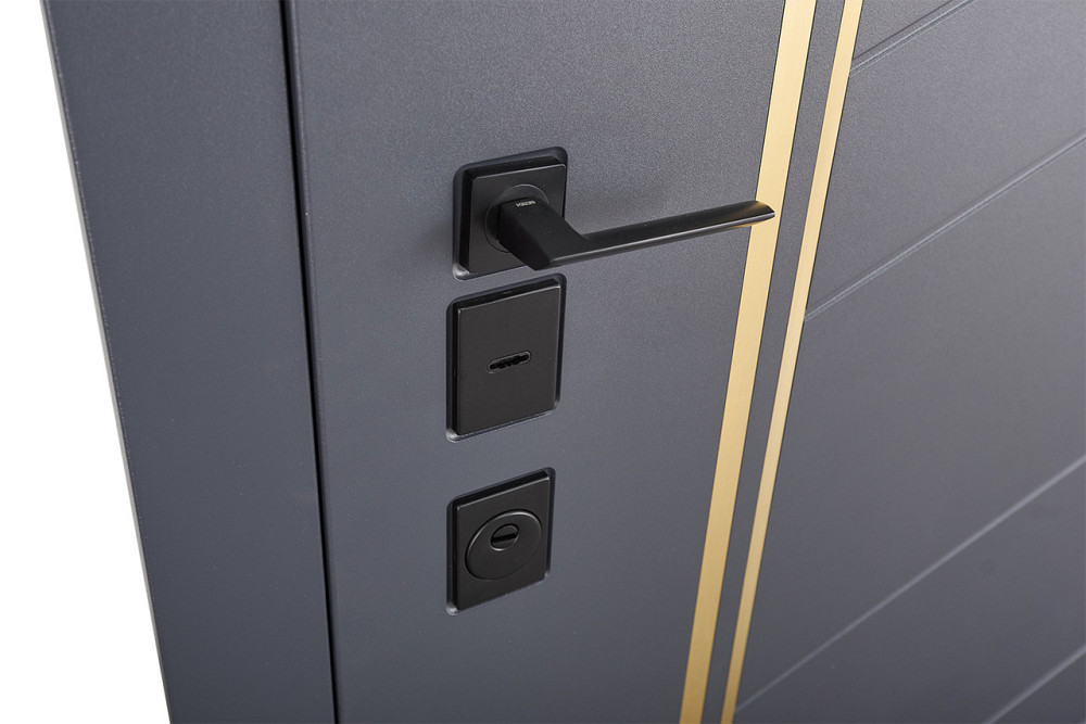 Двери входные, квартирные ABWEHR. Модель 550/551 LORENA Цвет Антрацит Серый / Белый супермат Киев - изображение 5