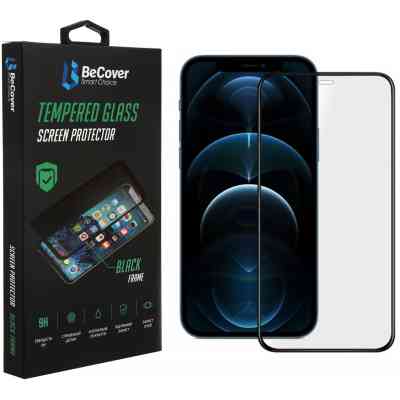 Стекло защитное BeCover Apple iPhone 13 Mini Black (706665) Винница