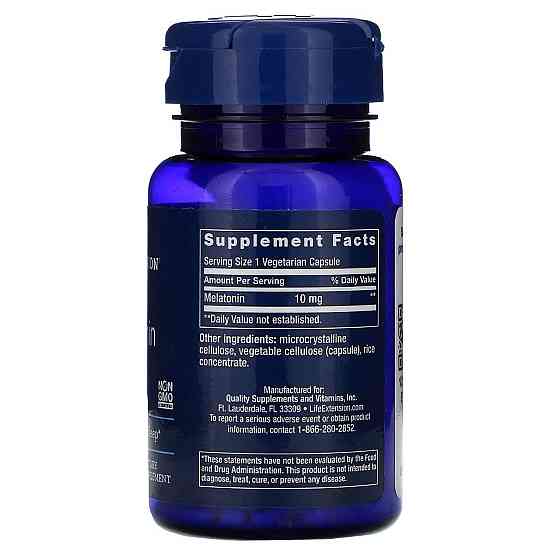 Мелатонін Life Extension Melatonin 10 мг 60 капс Київ