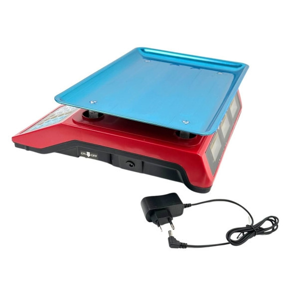 Электронные весы Crownberg CB-5009 до 50 кг, платформа 24×35 см, точность 2 г, красные Одесса - изображение 3