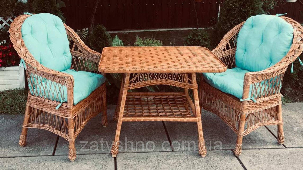 Мебель из лозы на подарок | Дачная мебель плетеная подарочная   | комплект балконной мебели на подар Киев - изображение 1
