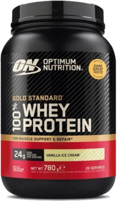 Сироватковий протеїн Optimum Nutrition Gold Standard 100% Whey - 780g ванільне морозиво Київ - фото 1