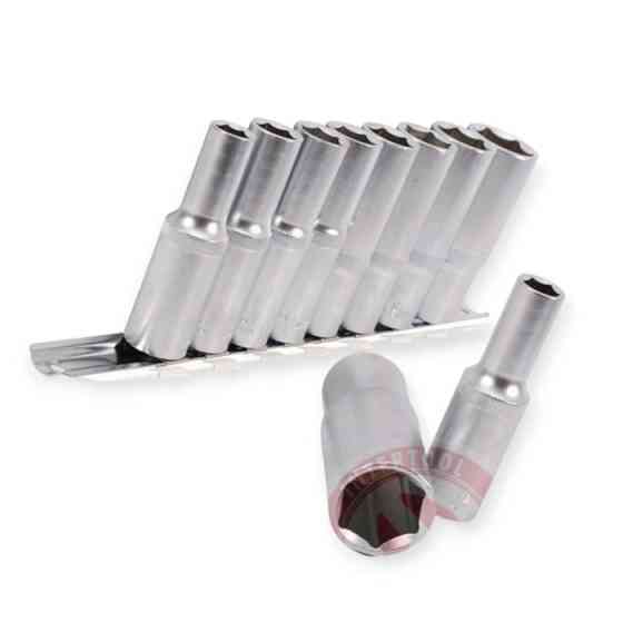 Набір подовжених головок 1/2" 8 шт, 10-22мм (планка) Мукачево