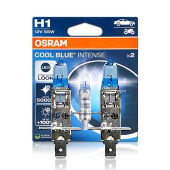 Комплект галогенових ламп OSRAM H1 64150CBN-2HB Cool Blue Intense NG +100% 5000K 55W 12V P14.5s (2 шт) Харків
