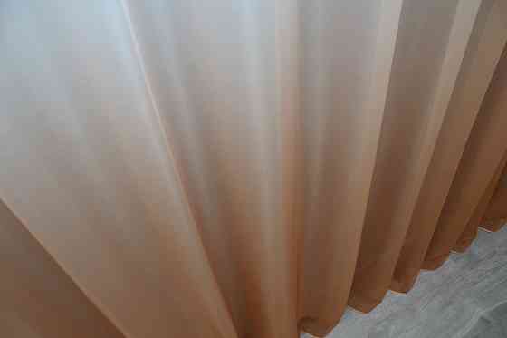 Тюль VR-Textil 751т Омбре шифон Коричневий із білим 300х270 см (42-0180) Київ