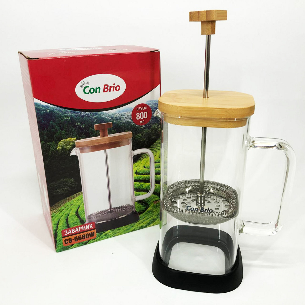 Заварник для кухні, Заварний скляний чайник, Френч-прес для приготування кави в офісі TK-71 Івано-Франківськ - фото 8