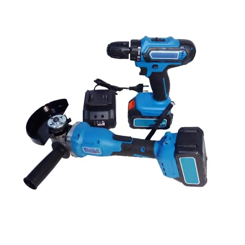 Набір 2в1 KRAFFTEC: акумуляторна болгарка та дриль-шуруповерт 36V з 2 АКБ та зарядним пристроєм Одеса - фото 6