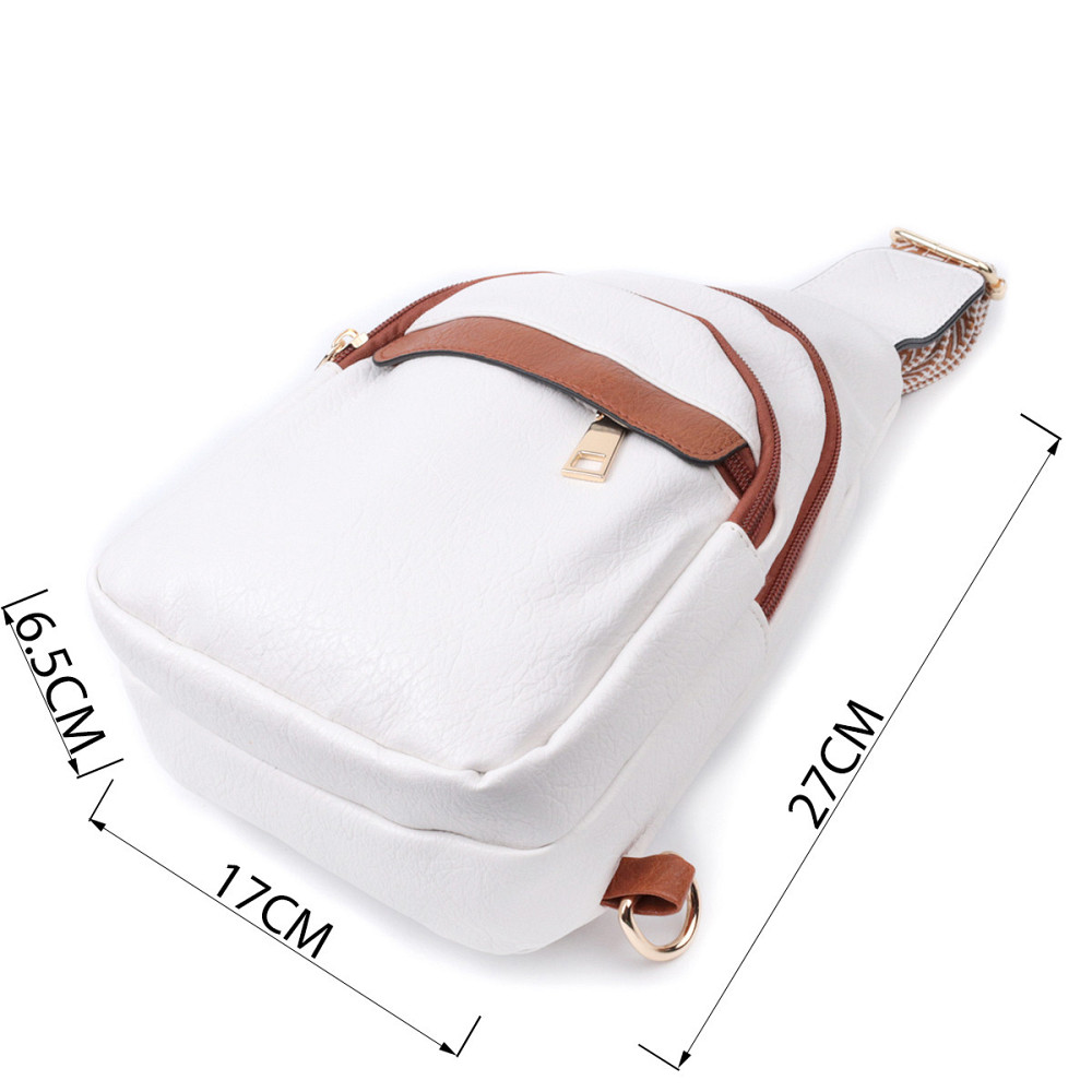 Женская сумка через плечо с отверстием для наушников из экокожи Vintage 22785 Белый Киев - изображение 3