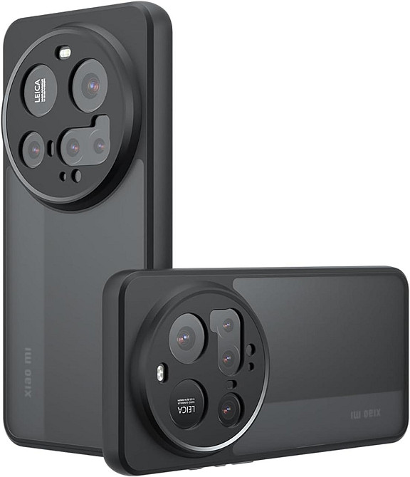 Противоударный чехол для Xiaomi 15 Ultra матовый полупрозрачный антиотпечатковый лёгкий прочный чёрный Киев - изображение 1