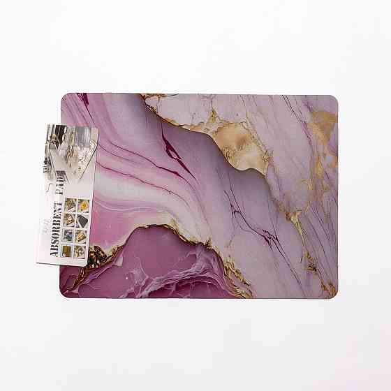 Діатомітовий килимок на кухню для сушіння посуду 30×40 (см) Рожевий HP-42-28 Коломия